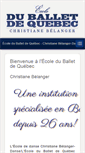 Mobile Screenshot of christianebelanger-danse.com
