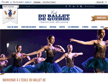 Tablet Screenshot of christianebelanger-danse.com